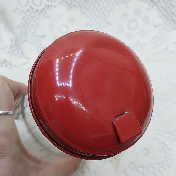 Vintage 1992 Coca-Cola Company Clear Glass Sugar Herb Spice Shaker Dispenser - Picture 3 of 5